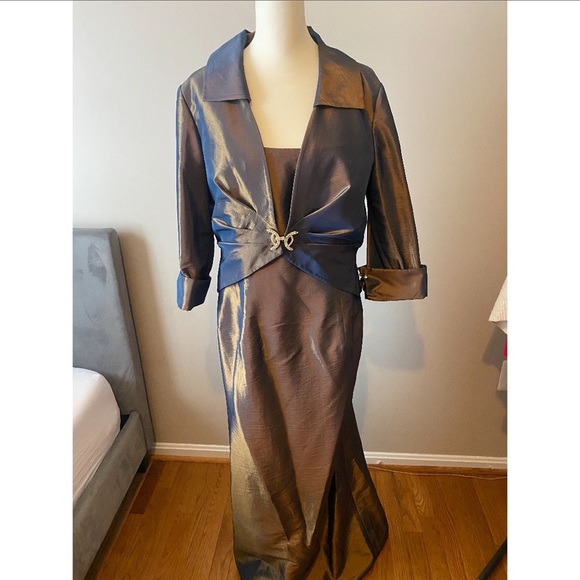 Cachet evening gown with jacket (2 pieces) - Picture 1 of 8